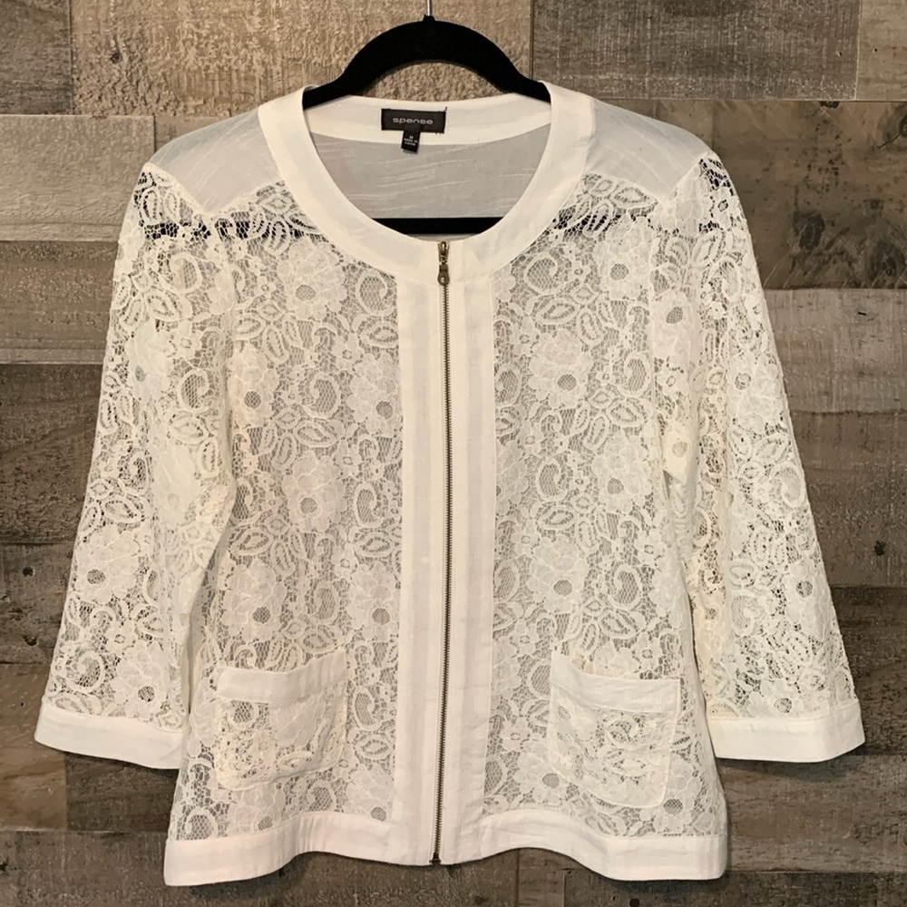 Spense Lace Jacket Size M - Picture 14 of 16
